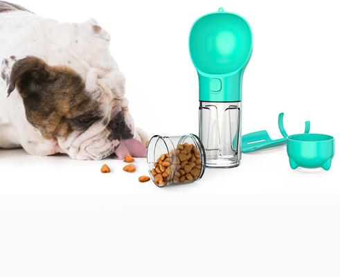 Show full view: HANAMYA 3-in-1 Travel Bowl, Food Box & Poop Bag Storage Dog Travel Set, Turquoise Blue, 10-oz, 1 count slide 9 of 11