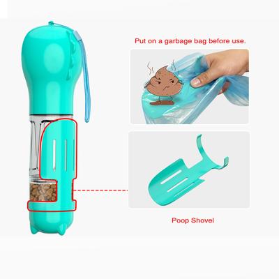 Show full view: HANAMYA 3-in-1 Travel Bowl, Food Box & Poop Bag Storage Dog Travel Set, Turquoise Blue, 10-oz, 1 count slide 10 of 11