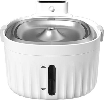 Show full view: HANAMYA Automatic Dog & Cat Water Fountain, White slide 2 of 9