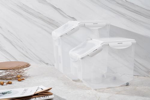 Show full view: HANAMYA BPA Free Pet Food Storage Container & Measuring Cup, 10-lb & 15-lb, 2 count slide 4 of 11