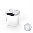 Hanamya BPA Free Pet Food Storage Container & Measuring Cup, White, 10-lb, 1 count