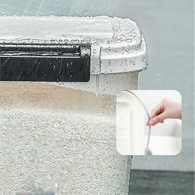 Show full view: HANAMYA BPA Free Pet Food Storage Container & Measuring Cup, White, 27-lb, 1 count slide 4 of 6