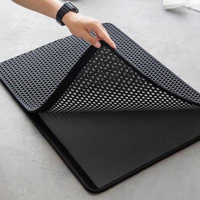 Show full view: HANAMYA Cat Litter Box with Scoop & Scratcher & Litter Mat slide 8 of 9