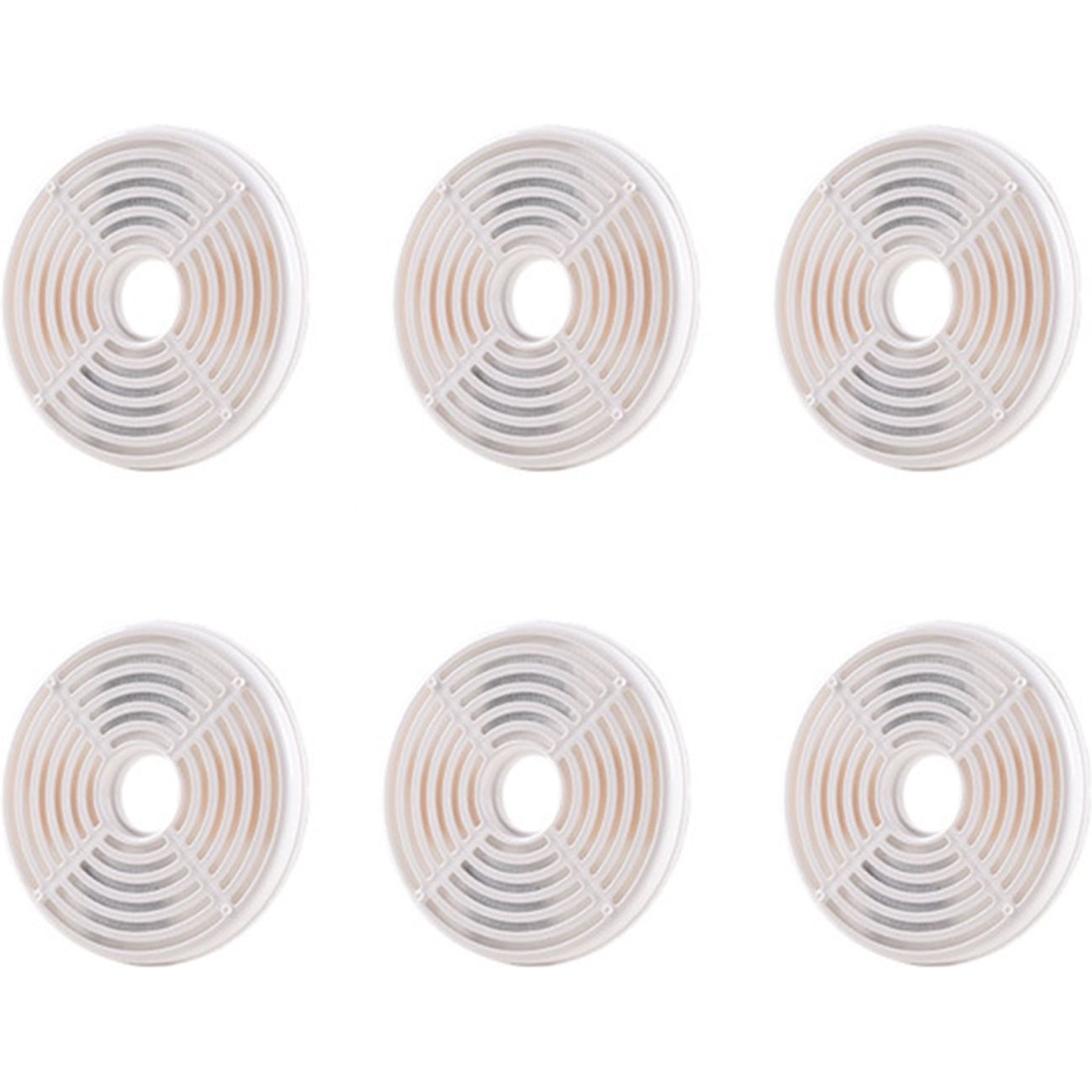 HANAMYA Cat Water Fountain Replacement Filters, White, 6 count