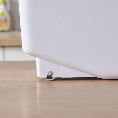 Show full view: HANAMYA Container with Measuring Cup Dog & Cat Food Storage, 2 count, White & Gray, 15-lbs slide 10 of 11