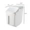 Show in main carousel: HANAMYA Container with Measuring Cup Dog & Cat Food Storage, White & Gray, 15-lbs slide 4 of 10