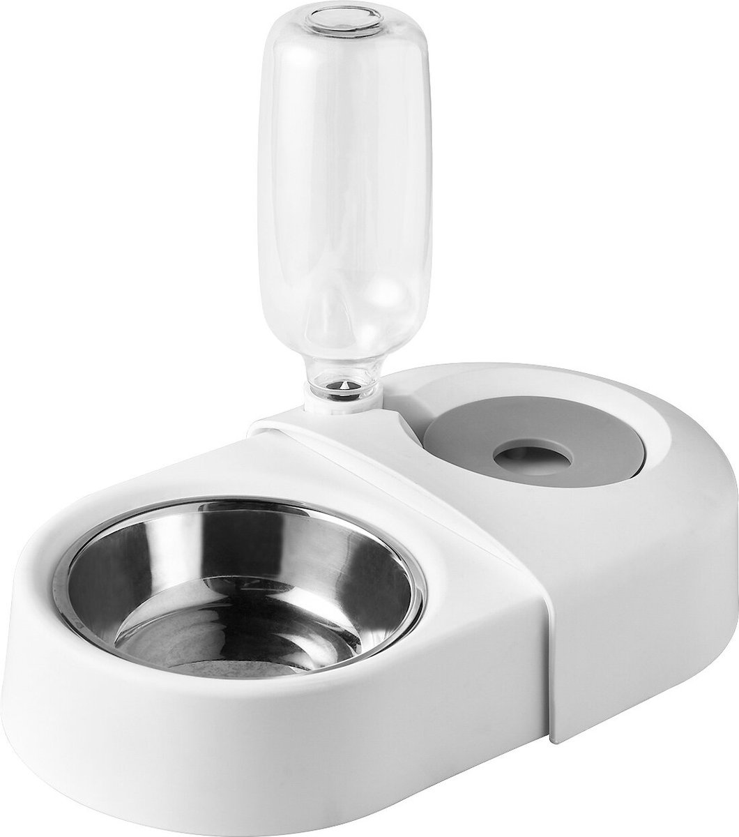 HANAMYA Dog & Cat Automatic Waterer & Stainless Steel Bowl