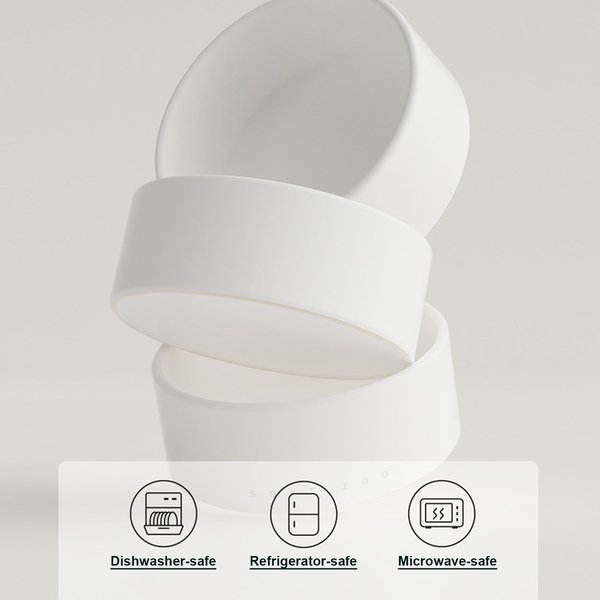 Show full view: HANAMYA Dog & Cat Bowl, White slide 4 of 7