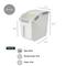 Show in main carousel: HANAMYA Pet Food Storage Container with Measuring Cup, White & Gray, 10-lb, 1 count slide 2 of 10
