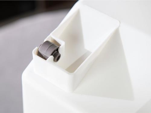 Show full view: HANAMYA Pet Food Storage Container with Measuring Cup, White & Gray, 10-lb, 1 count slide 8 of 10