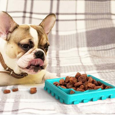 Show full view: HANAMYA Slow Treat Dispensing Dog & Cat Mat, Red, Turquoise Blue & Sky Blue slide 3 of 10