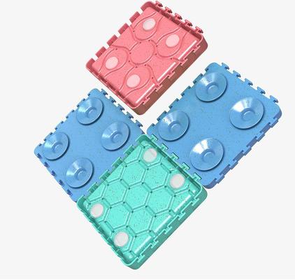 Show full view: HANAMYA Slow Treat Dispensing Dog & Cat Mat, Red, Turquoise Blue & Sky Blue slide 4 of 10