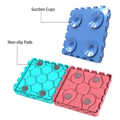 Show full view: HANAMYA Slow Treat Dispensing Dog & Cat Mat, Red, Turquoise Blue & Sky Blue slide 8 of 10