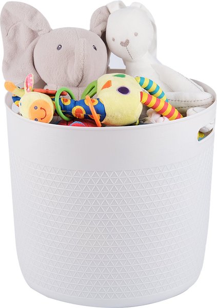 HANAMYA Storage Organizer Cat & Dog Storage Basket, Off White