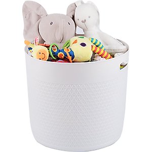 HANAMYA Storage Organizer Cat & Dog Storage Basket, Off White