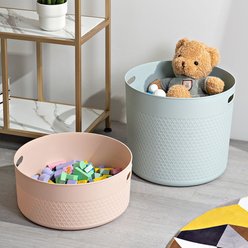 HANAMYA Storage Organizer Dog & Cat Toy Storage Basket, Mint slide 2 of 4