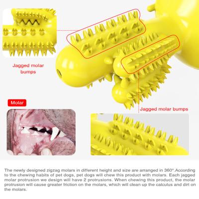 Show full view: HANAMYA Toothbrush Dog Chew Toy, Lemon slide 5 of 10