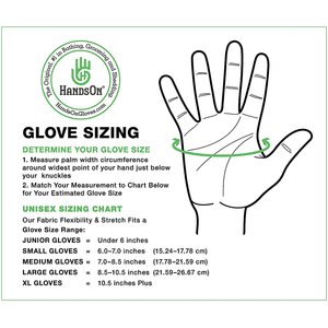 HandsOn All-In-One Pet Bathing & Grooming Gloves, Black, Medium
