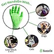 Show in main carousel: HandsOn All-In-One Pet Bathing & Grooming Gloves, Green, Small slide 3 of 8