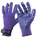 HandsOn All-In-One Pet Bathing & Grooming Gloves, Purple, X-Large