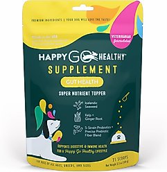 Happy Go Healthy Gut Health Mini Breed 21 Scoop Supplement for Dogs