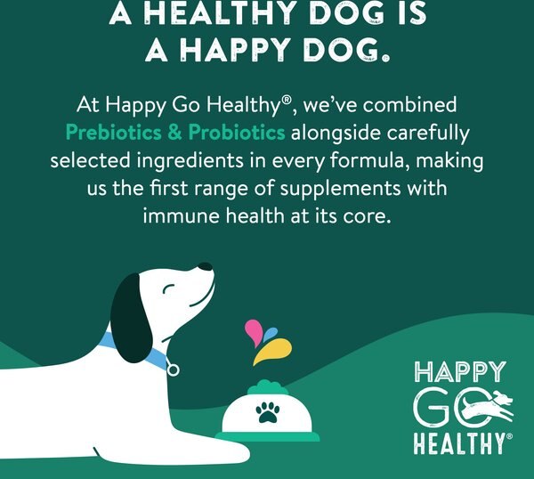 Happy Go Healthy Gut Health Mini Breed 21 Scoop Supplement for Dogs