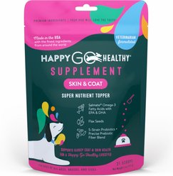 Happy Go Healthy Skin & Coat Mini Breed 21 Scoop Supplement for Dogs