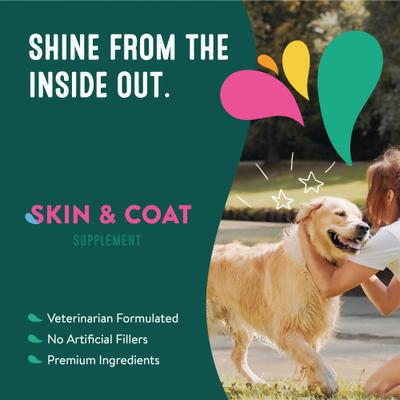 Show full view: Happy Go Healthy Skin & Coat Mini Breed 21 Scoop Supplement for Dogs slide 6 of 8