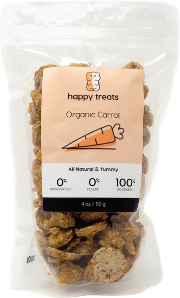 Happy Habitats Tiny Pet Treats Carrot Freeze-Dried Small Animal Treats, 4-oz bag