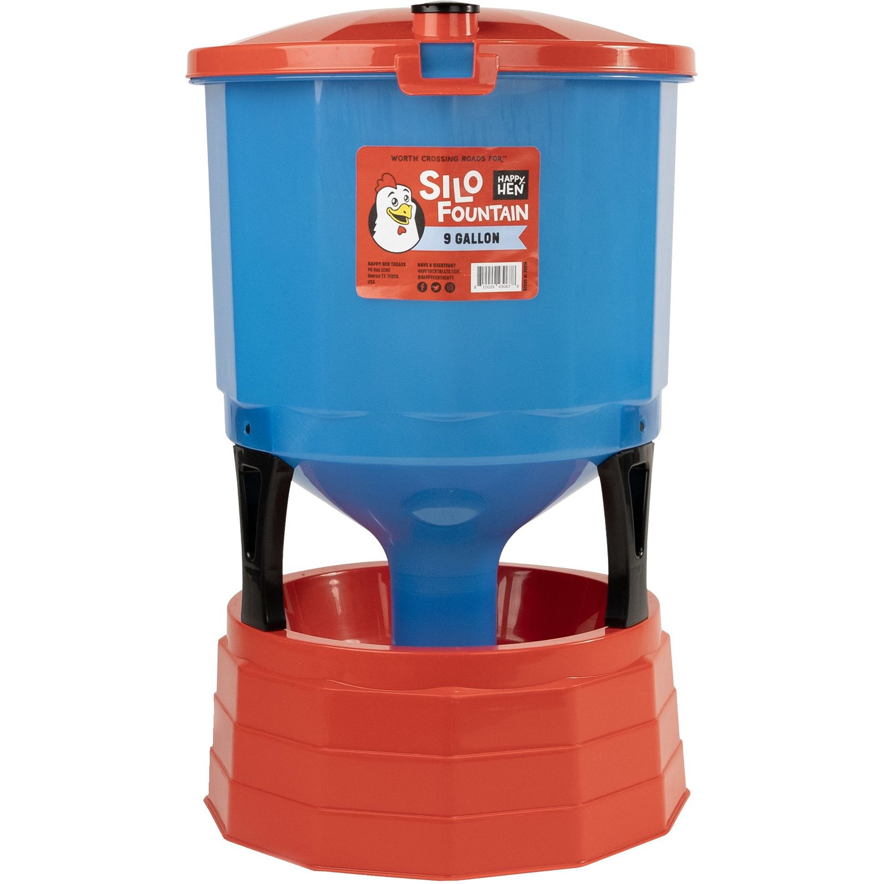 Happy Hen Treats Chicken Chicken Fountain Waterer, 9-gal
