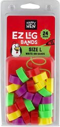 Happy Hen Treats EZ Chicken Leg Bands, 24 count, Large