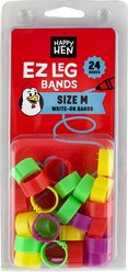 Happy Hen Treats EZ Chicken Leg Bands, 24 count, Medium
