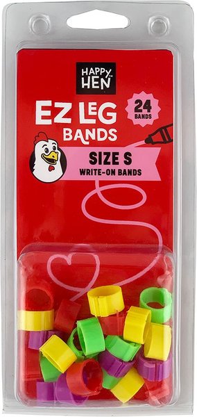 Happy Hen Treats EZ Chicken Leg Bands, 24 count