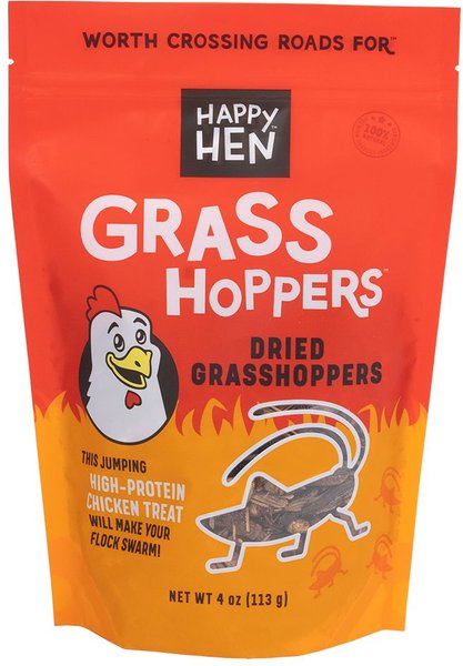 Show full view: Happy Hen Treats Grass Hoppers Poultry Treats, 5-oz bag slide 1 of 1