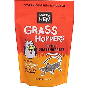 Happy Hen Treats Grass Hoppers Poultry Treats, 5-oz bag