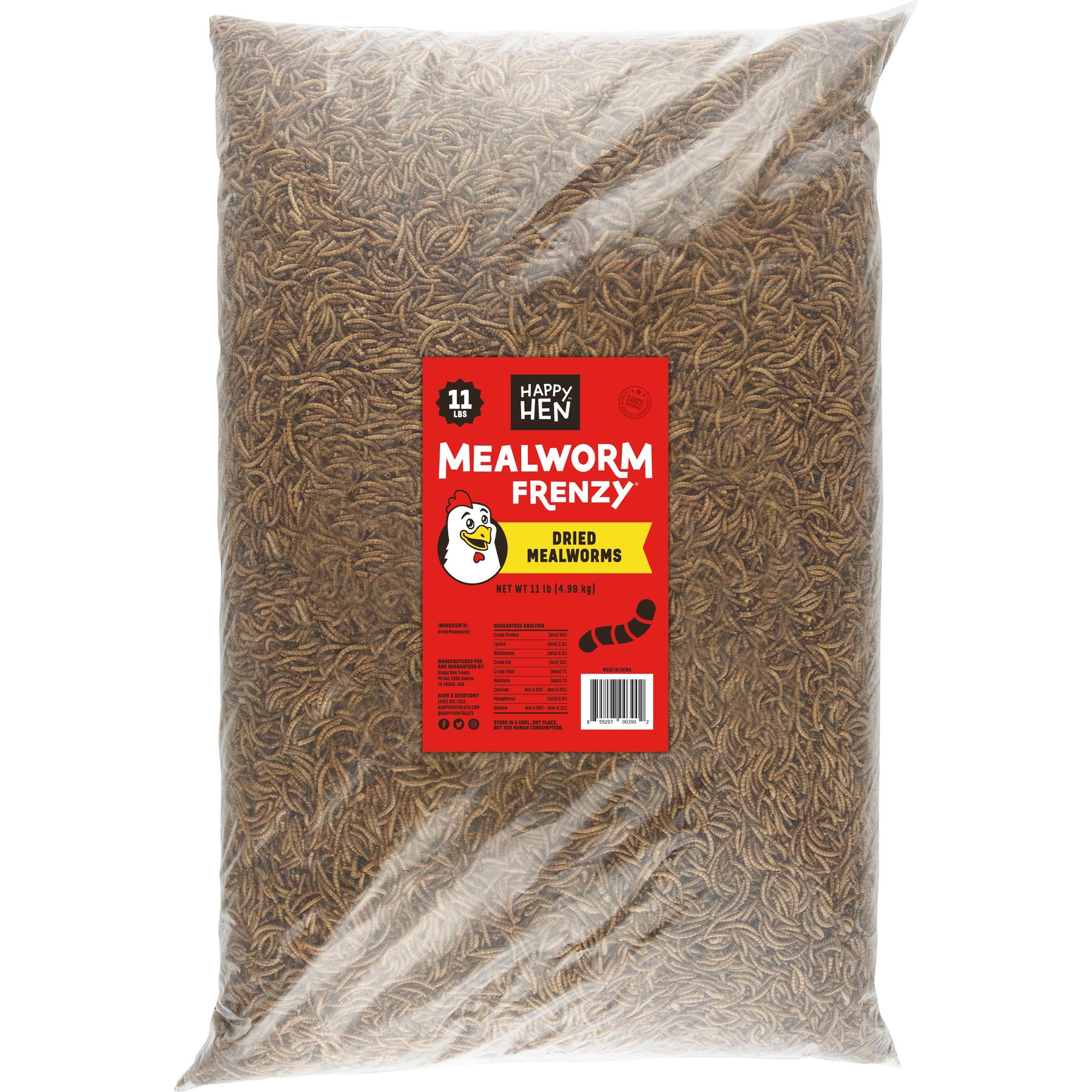 Happy Hen Treats Mealworm Frenzy Poultry Treats, 11-lb bag