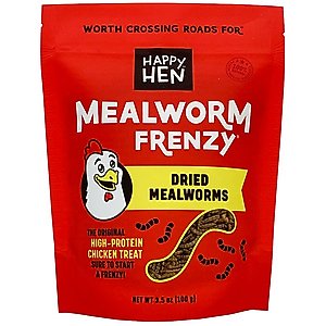 Happy Hen Treats Mealworm Frenzy Poultry Treats, 3.5-oz bag