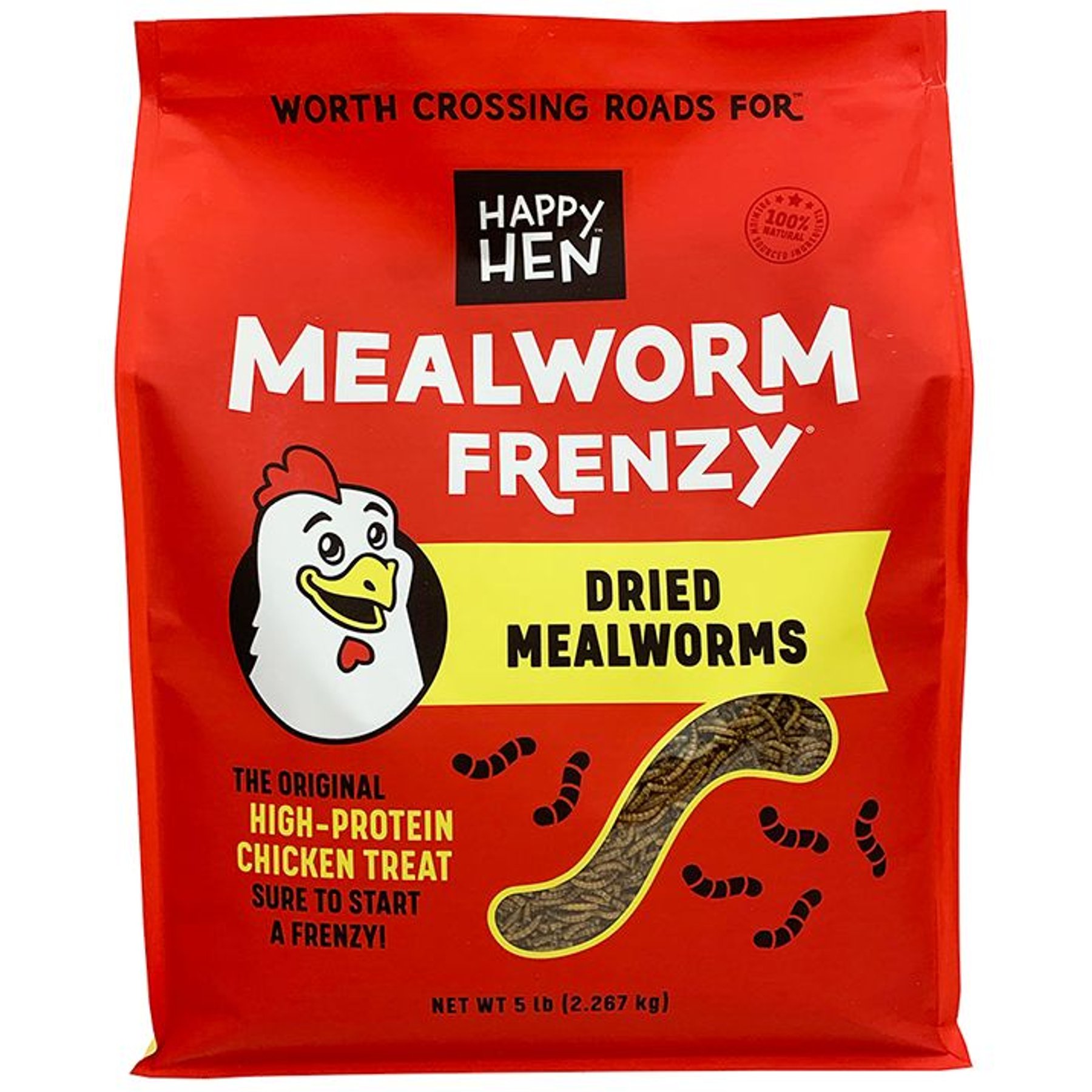 Happy Hen Treats Mealworm Frenzy Poultry Treats, 5-lb bag