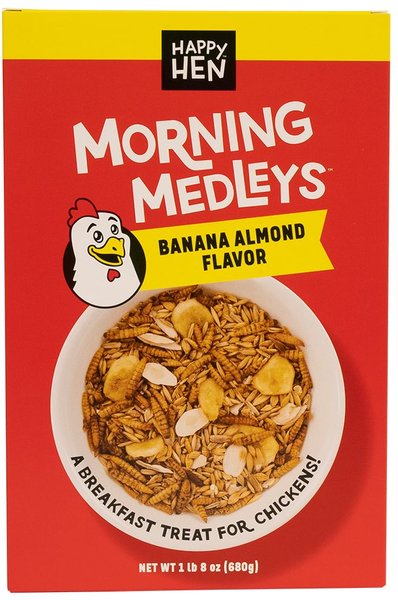 Show full view: Happy Hen Treats Morning Medley Banana, Nuts & Worm Poultry Treats slide 1 of 1