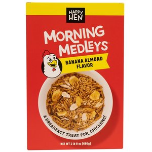 Happy Hen Treats Morning Medley Banana, Nuts & Worm Poultry Treats