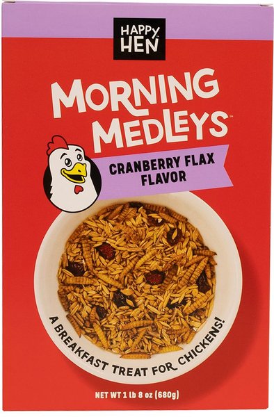 Show full view: Happy Hen Treats Morning Medley Cranberry, Nuts & Worm Poultry Treats slide 1 of 1