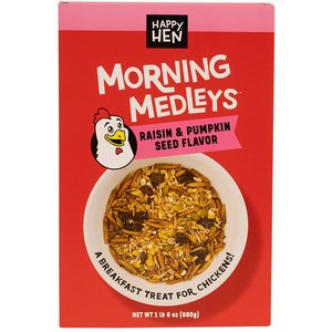 Happy Hen Treats Morning Medley Raisins, Nuts & Worm Poultry Treats