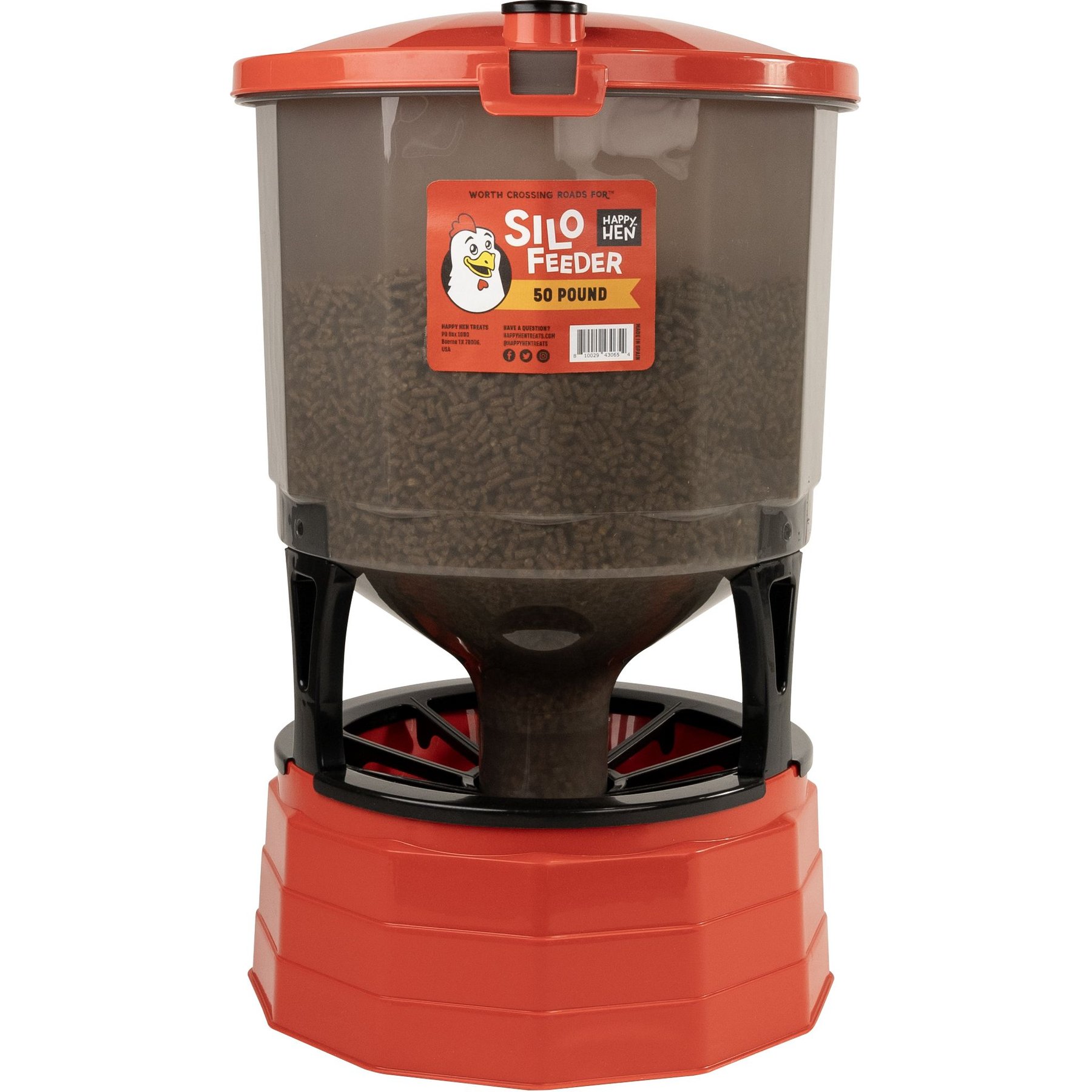 Happy Hen Treats Silo Chicken Feeder, 50-lb
