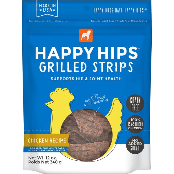 Happy Hips Grilled Strips Chicken Recipe Grain-Free Dog Treats