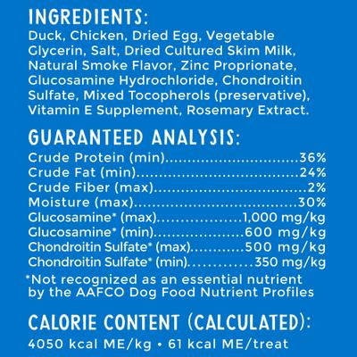 Show full view: Happy Hips Grilled Strips Duck Recipe Grain-Free Dog Treats, 10-oz bag slide 5 of 6