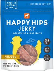 Happy Hips Jerky Chicken Recipe Grain-Free Dog Treats, 4-oz bag