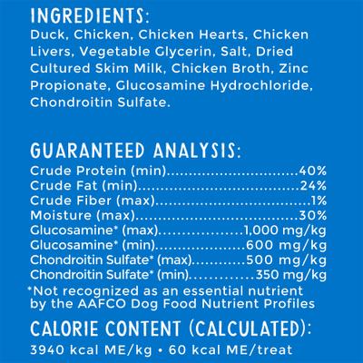 Show full view: Happy Hips Jerky Duck Recipe Grain-Free Dog Treats, 10-oz bag slide 5 of 7