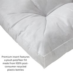Happy Hounds Bailey Rectangle Pillow Dog Bed with Removable Cover, Cream, Large slide 2 of 8
