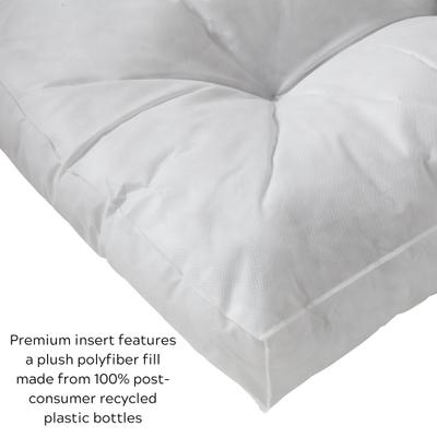 Show full view: Happy Hounds Bailey Rectangle Pillow Dog Bed with Removable Cover, Cream, Small slide 6 of 9