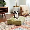 Show in main carousel: Happy Hounds Bailey Rectangle Pillow Dog Bed with Removable Cover, Moss, X-Small slide 3 of 7